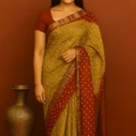 Natural Silk saree by kaarigar