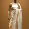Block printed chanderi suit set