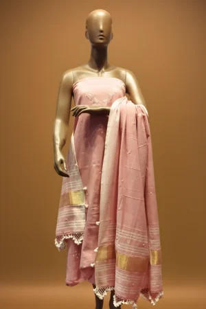 pink kala cotton suit set