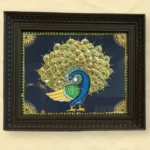 best peacock tanjore painting by kaarigar also called karagiri