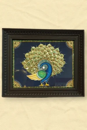 Kaarigar best peacock tanjore painting by kaarigar also called karagiri