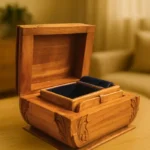secret jewelry box in walnut wood by karagiri